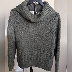 Cozy Green Christopher & Banks Sweater